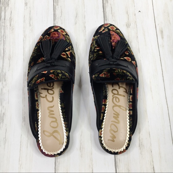 Sam Edelman Paris Patchwork Velvet Mules - Picture 4 of 8